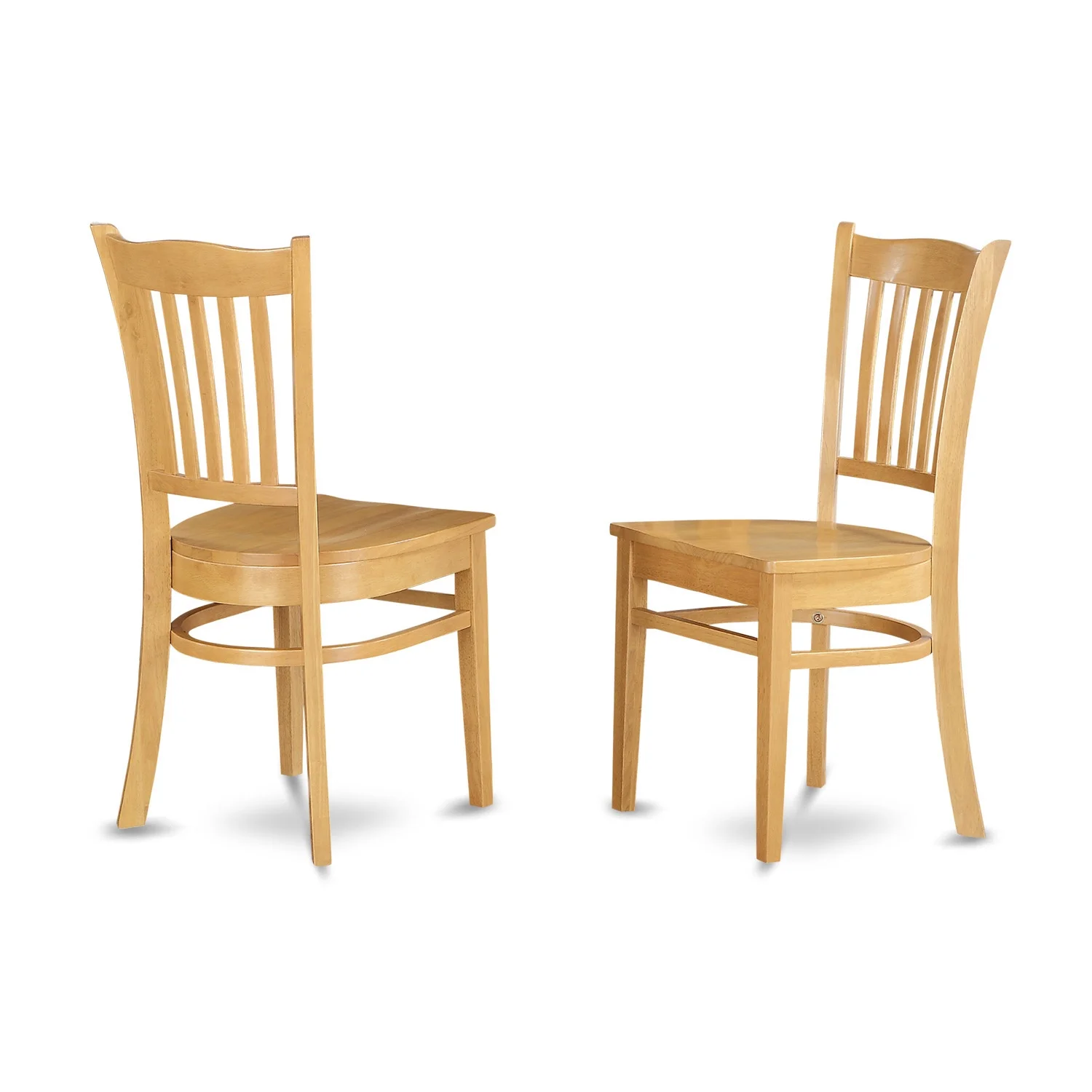 East West Furniture Vancouver 9-piece Wood Dining Table and Chair Set in Oak