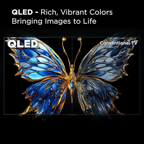 TCL Class Q65 QLED 4K Smart TV with Fire TV (55Q651F, 2024 Model), Dolby Vision, HDR PRO+, Dolby Atmos, Alexa Built-in with Voice Remote, Apple AirPlay 2 Compatibility, Streaming Television