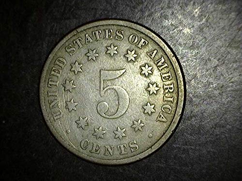 1883/2 Shield Nickel OVERDATE 5c F/VF