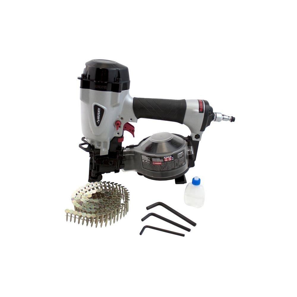 Husky Pneumatic 15 Degree Coil Roofing Nailer