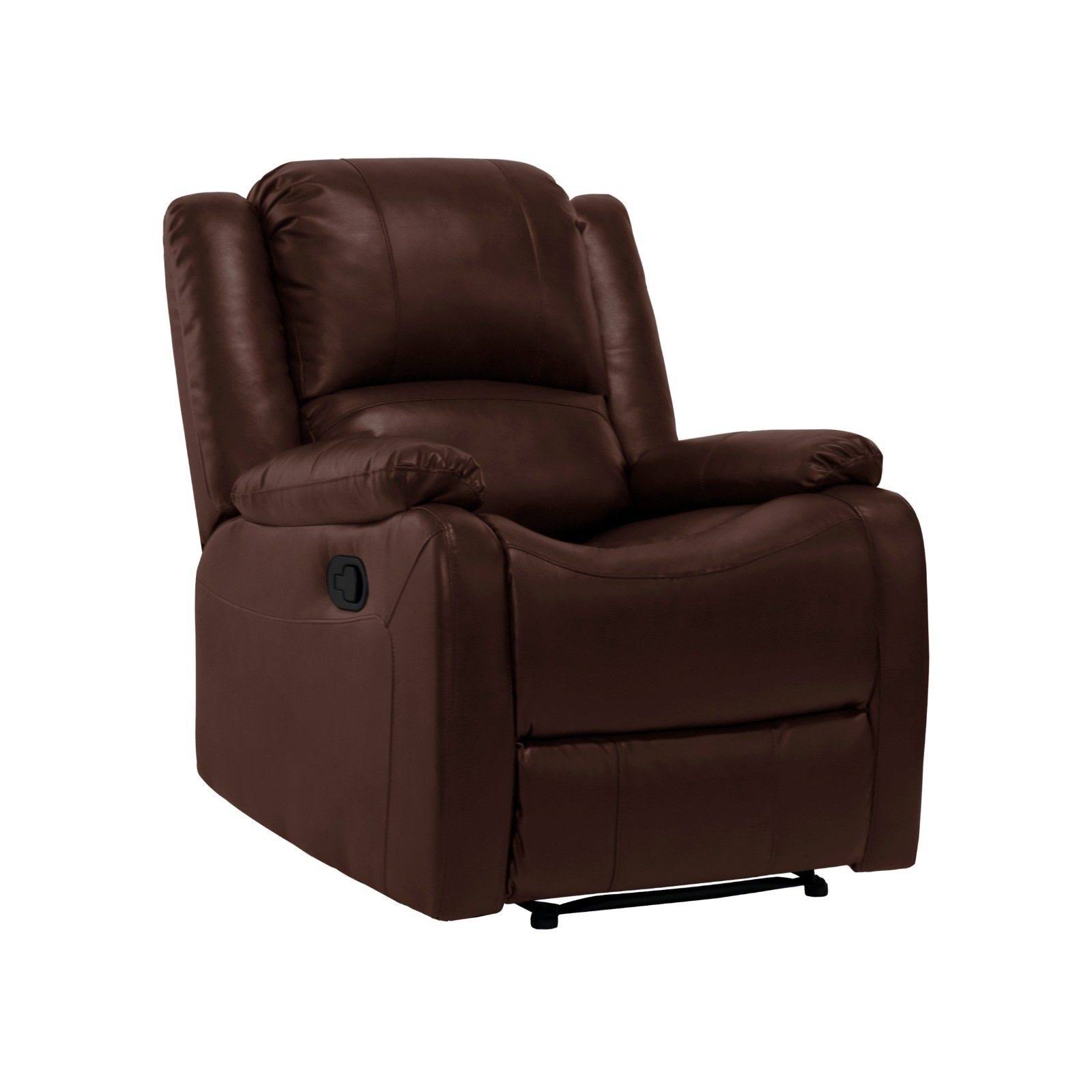 RecPro Charles 30x22 RV ZWR Zero Wall Recliner Chair Mahogany RV Furniture