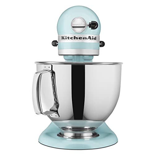 KitchenAid Artisan Series 5 Quart Tilt Head Stand Mixer with Pouring Shield KSM150PS, Removable bowl, Aqua Sky