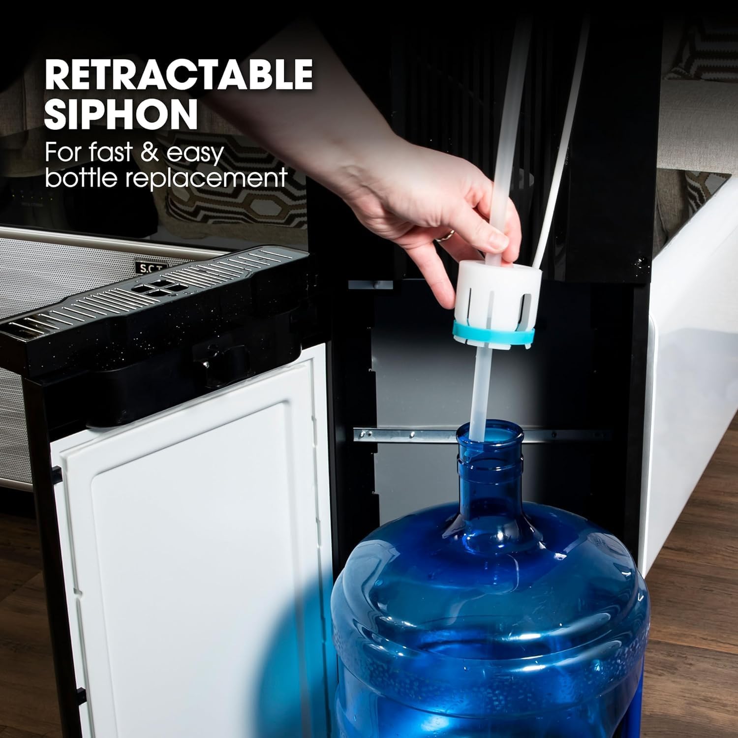 Water and Ice Dispenser Bottom Load Self-Making Ice Machine and Water Cooling