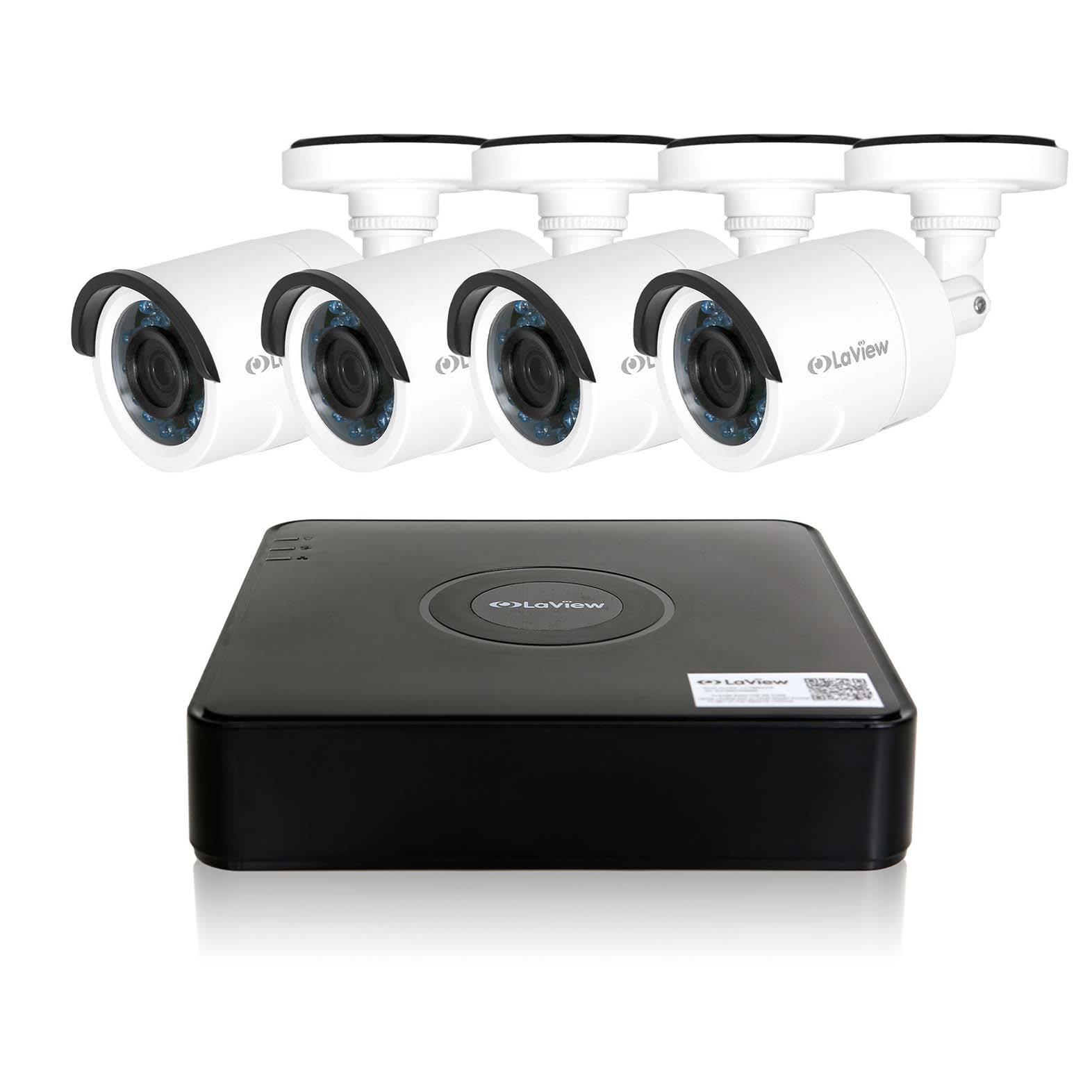 Laview 1080p HD 4 Security Cameras 4CH Home Video Camera System w/ 1TB HDD