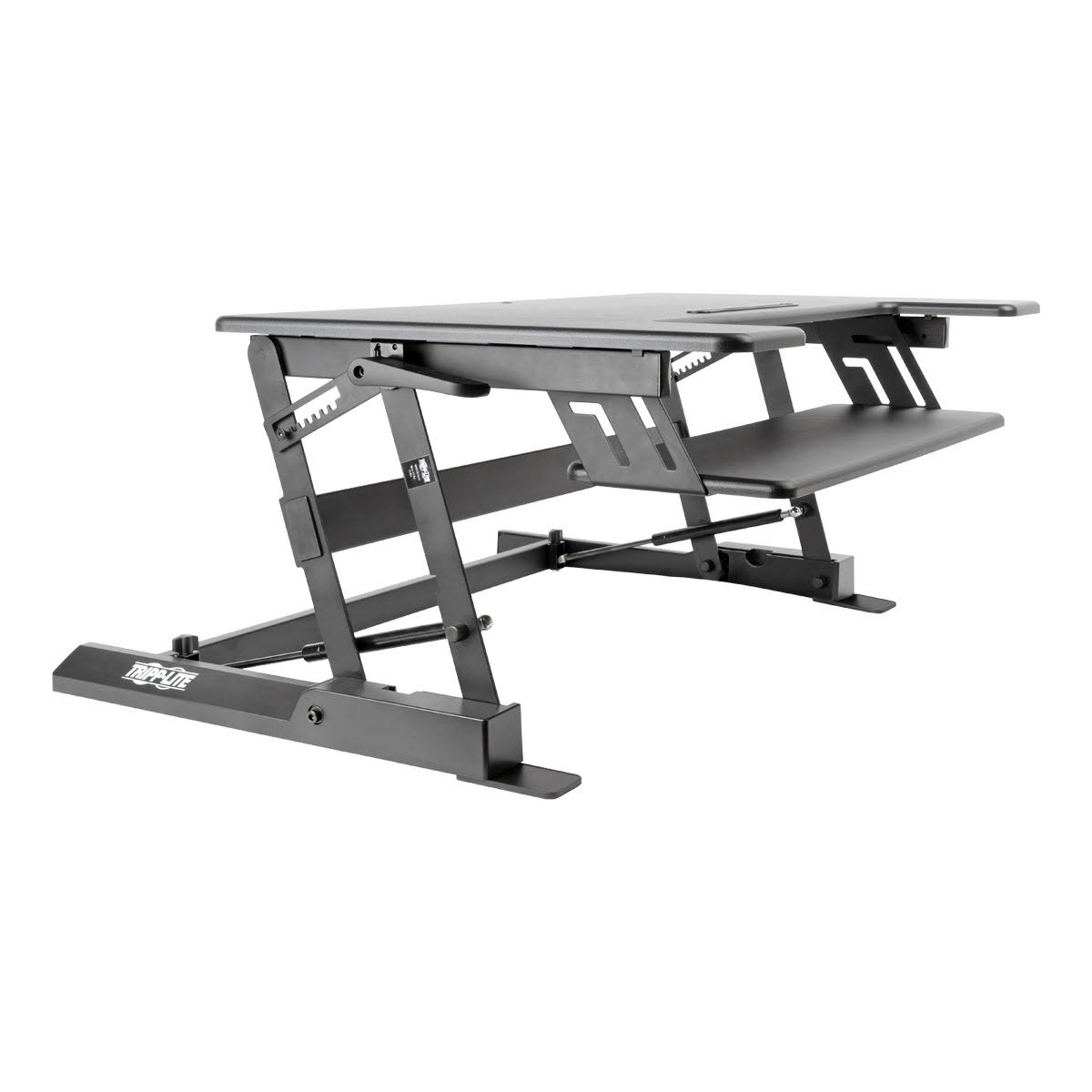 Tripp Lite Sit Stand Desktop Workstation Adjustable Standing Desk 36x22 in. - Standing desk converter - rectangular with contour