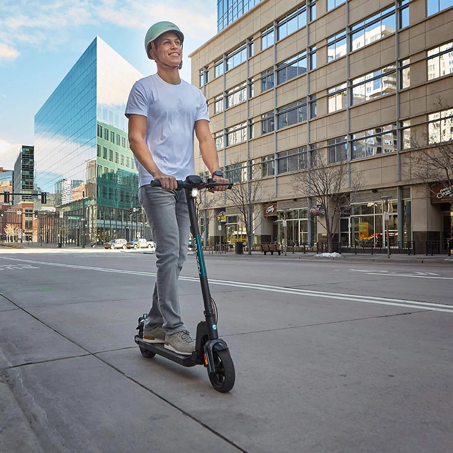 GOTRAX Apex Adult Electric Scooter, 8.5" Tires 15 Mile and 15.5Mph Foldable Escooter for Adult,Black-White