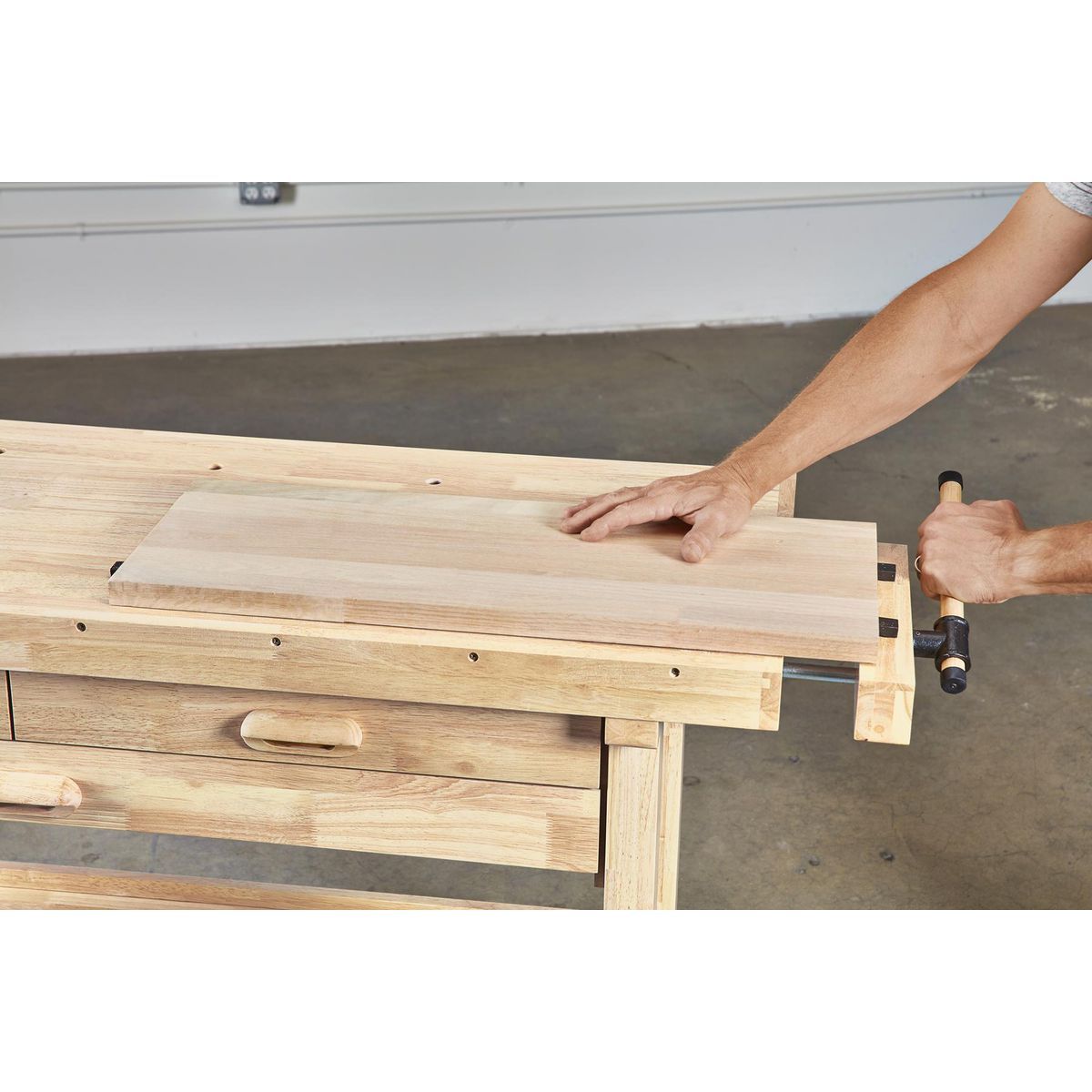 YUKON 60 in., 3-Drawer Hardwood Workbench