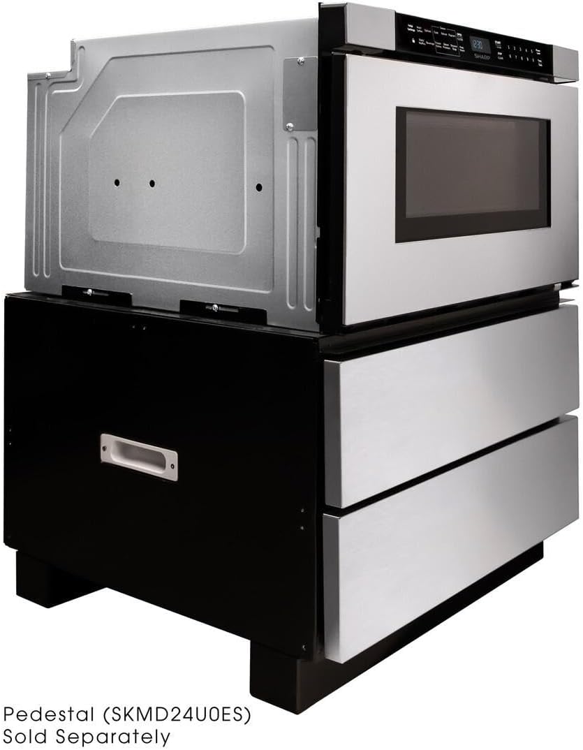 SHARP SMD2440JS 24 in. 1.2 cu. ft. Built-In Stainless Steel Microwave Drawer Oven