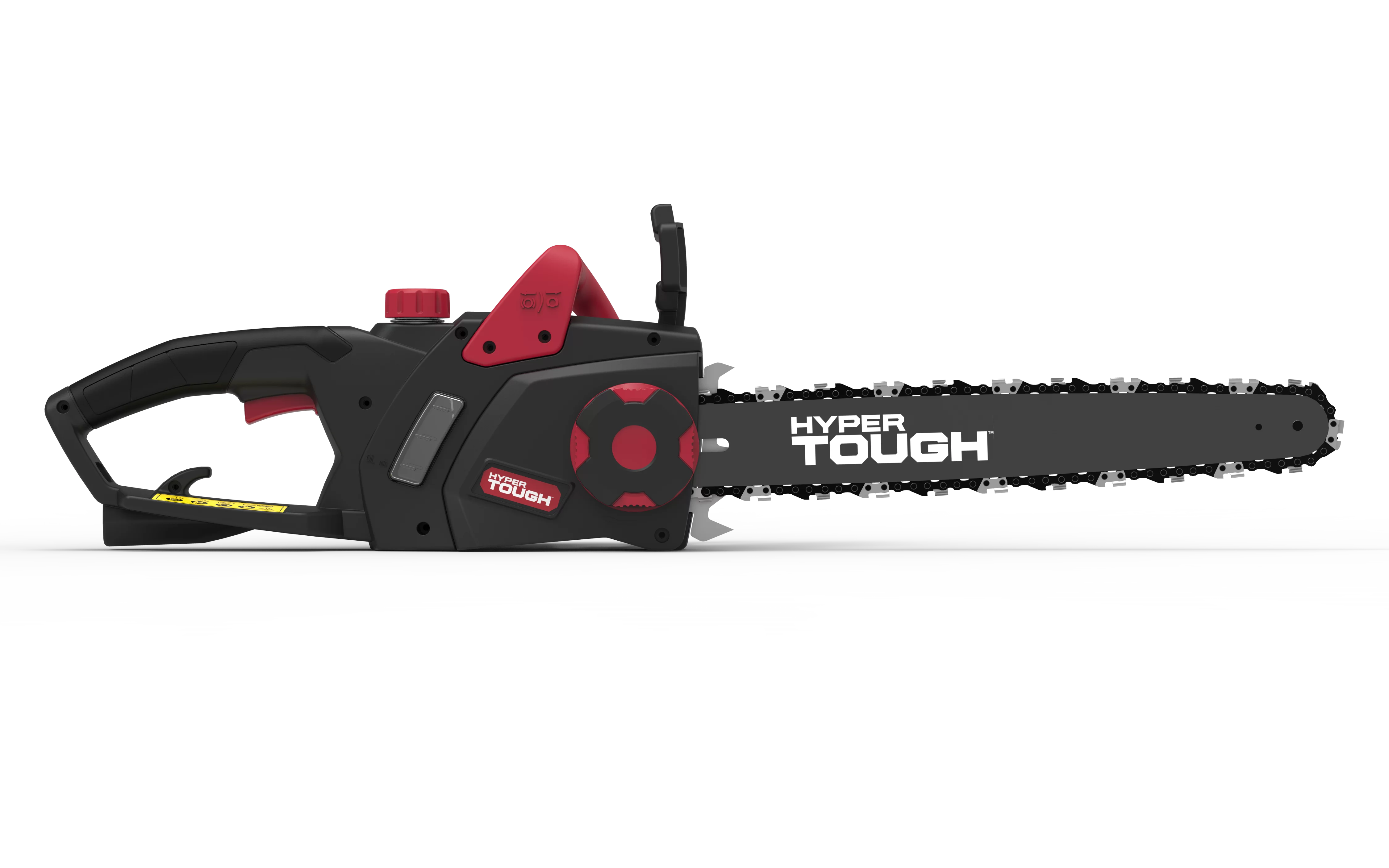 Hyper Tough 16-Inch Electric Chainsaw, 15-Amp Motor with Automatic Oiler, Tool-less Chain Tension, Metal Bucking Spikes included