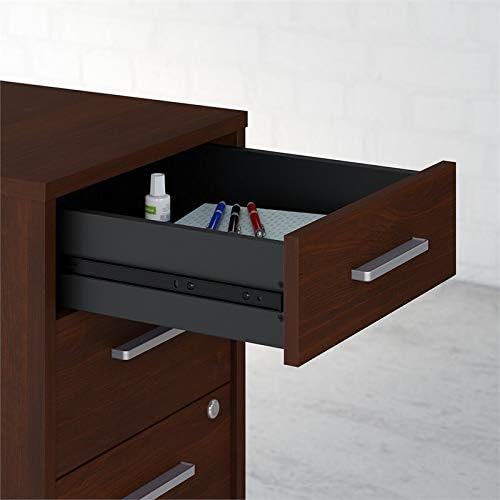 Office by Kathy Ireland Method 3 Drawer Mobile File Cabinet in Century Walnut