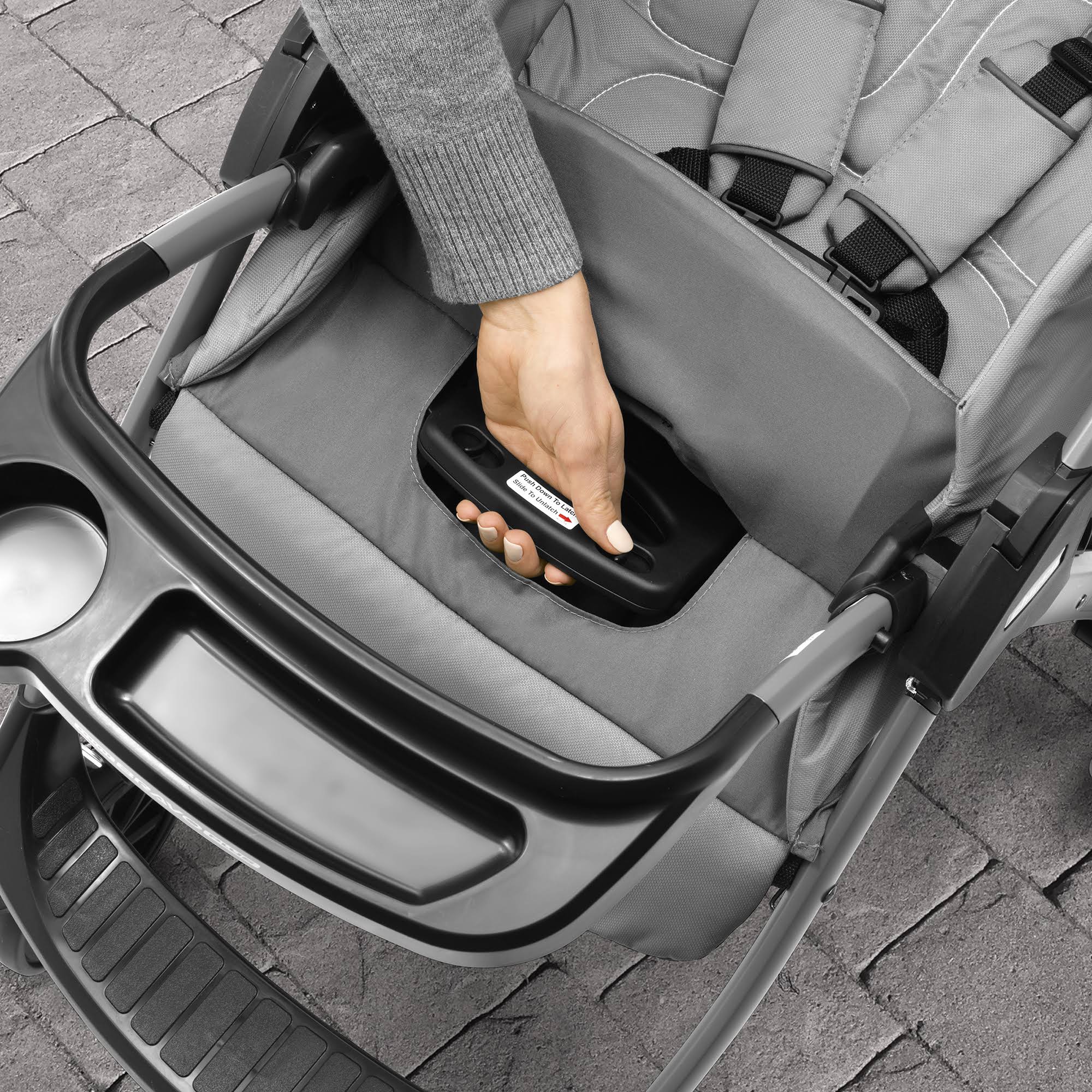 Chicco Mini Bravo Plus Travel System - Slate