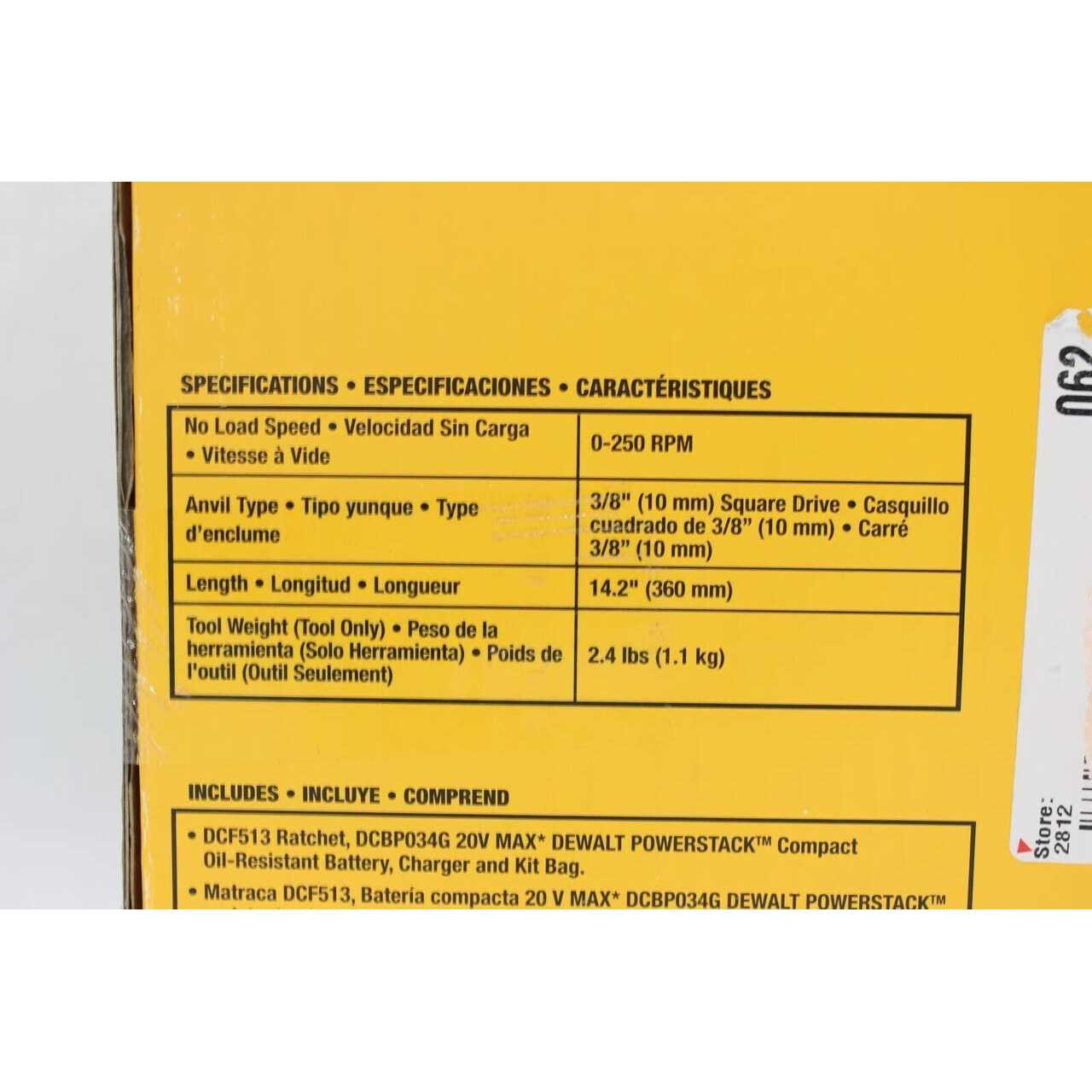 DEWALT 20V Max 3/8 in Ratchet Kit - DCF513GE1 - Shop Hardware Tools Online Store