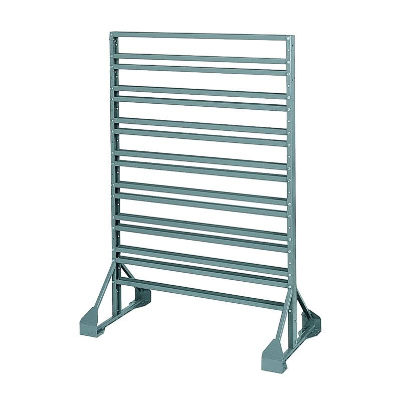 Akro-Mils 30016 53x22L x 20x22W x 36x22H Gray Bin Rail Floor Rack
