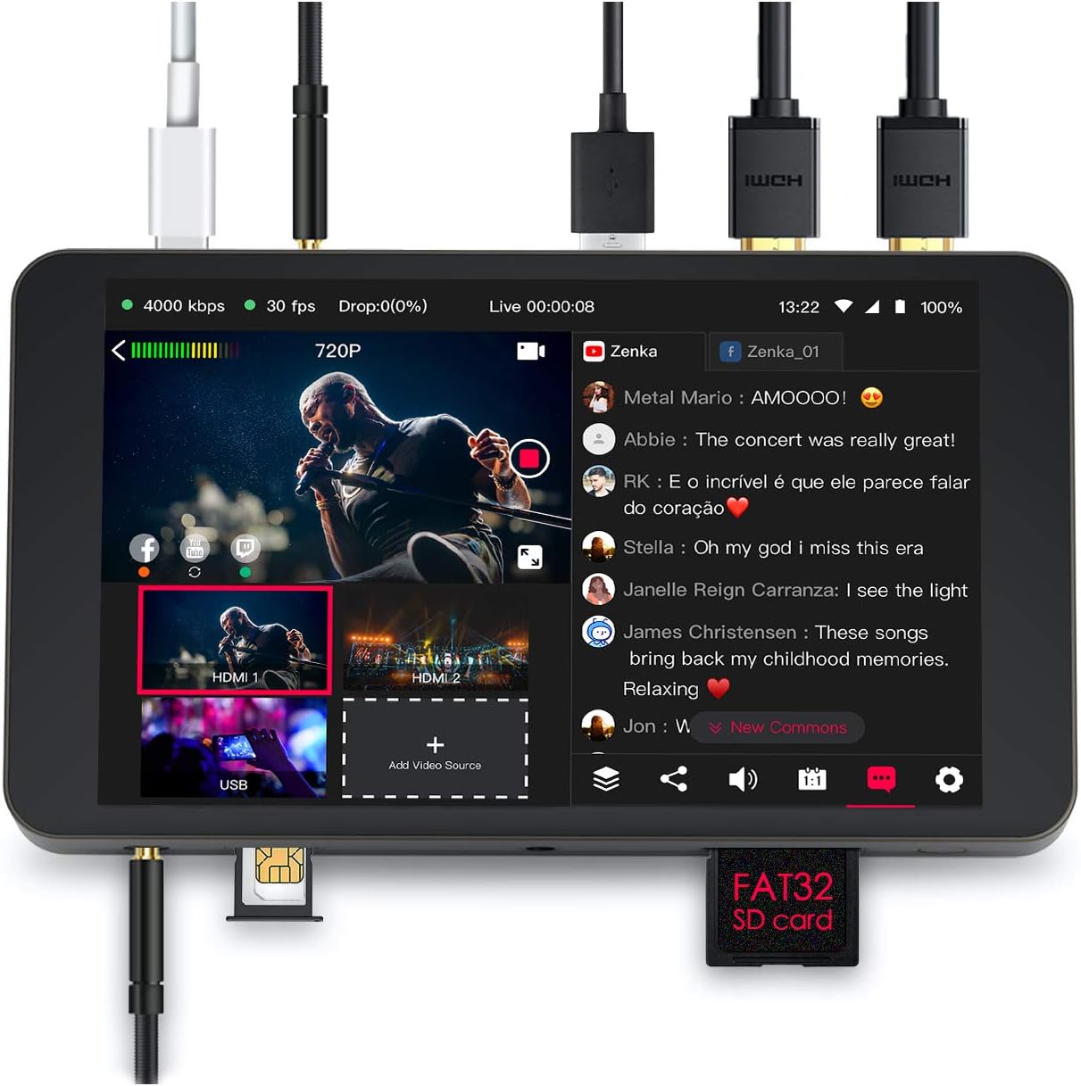 YoloLiv YoloBox Mini Ultra-Portable All-in-One Smart Live Streaming Encoder & Monitor
