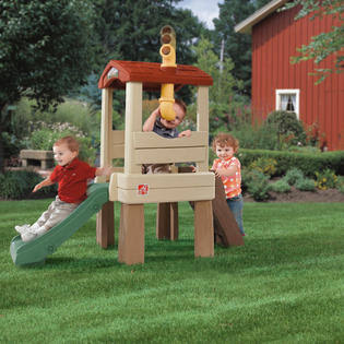 Step 2 Toddler Indoor/Outdoor Playground Set Climber and Slide Backyard Playhouse - Megean