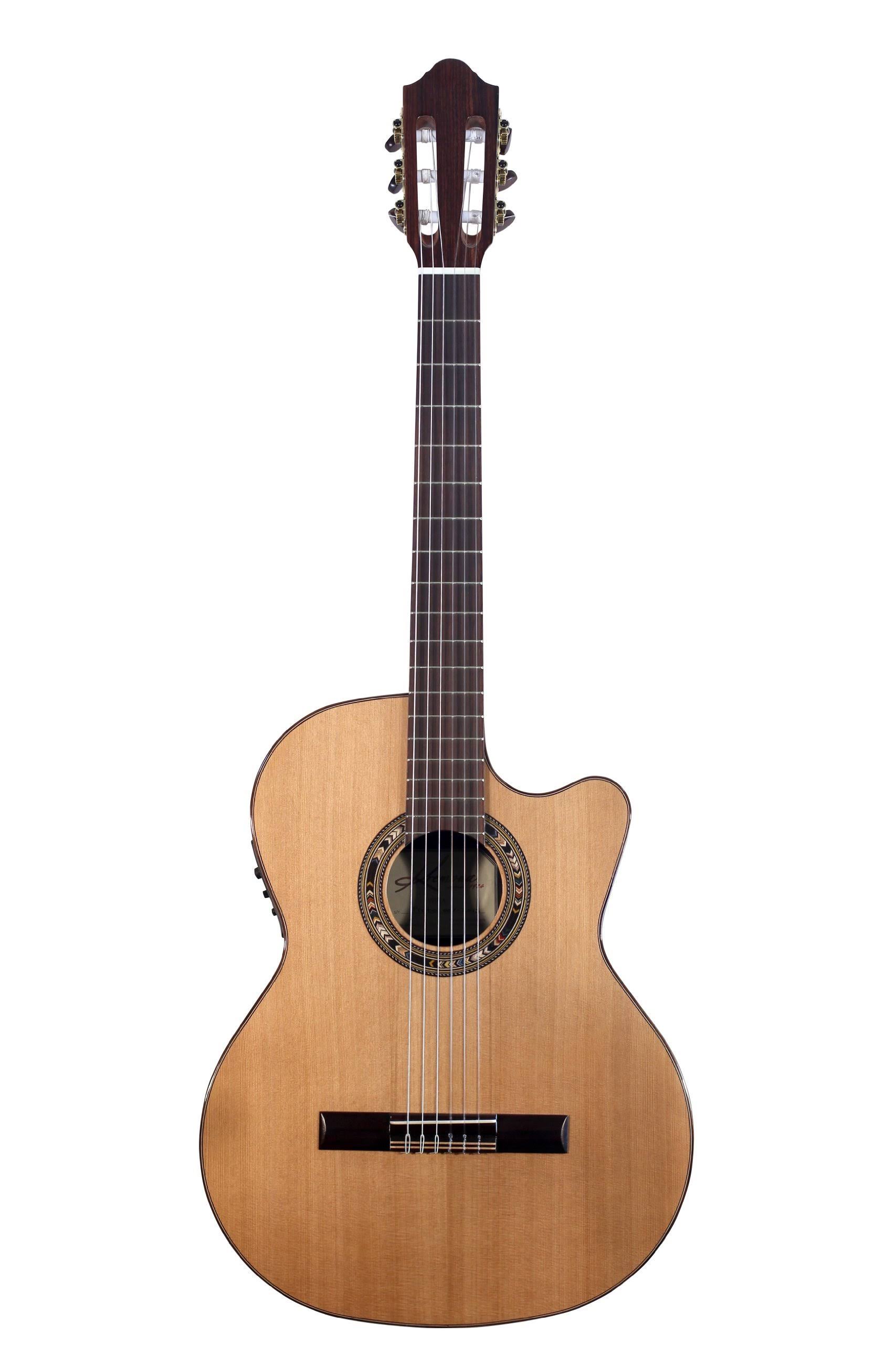 Kremona Verea Cutaway Acoustic-Electric Nylon Guitar Natural