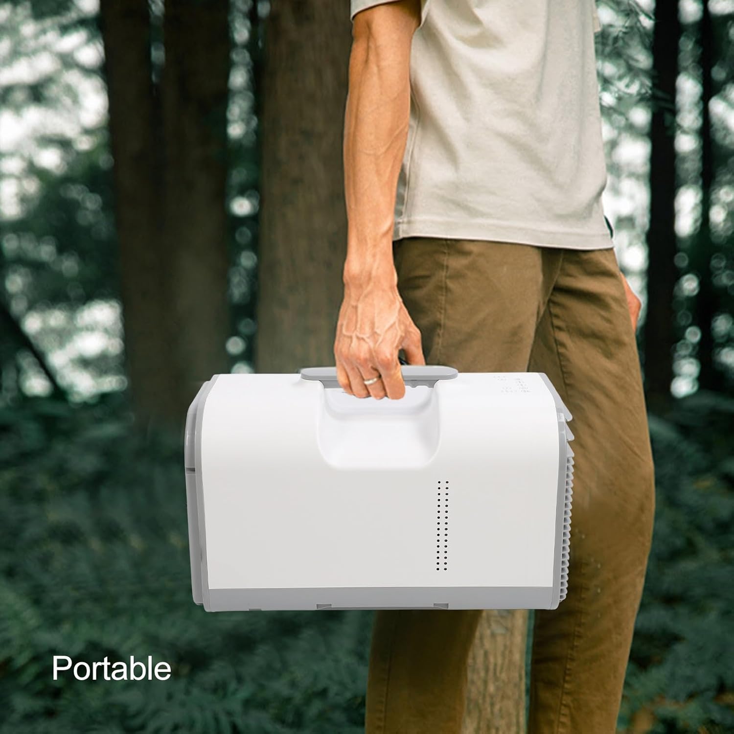 Portable Air Conditioner, Multifunctional Portable Air Conditioner Fan, Reliable and Energy Efficient for Outdoor Camping (US Plug 110V)