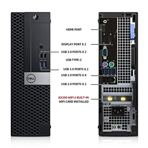 Dell OptiPlex 5050 Desktop Computers with 24 inch Monitor PC Bundle, 16GB DDR4 Ram 512GB M.2 NVMe SSD, WiFi, Bluetooth, i5-6500 3.2GHz, HDMI, Windows 10 Pro (Renewed)