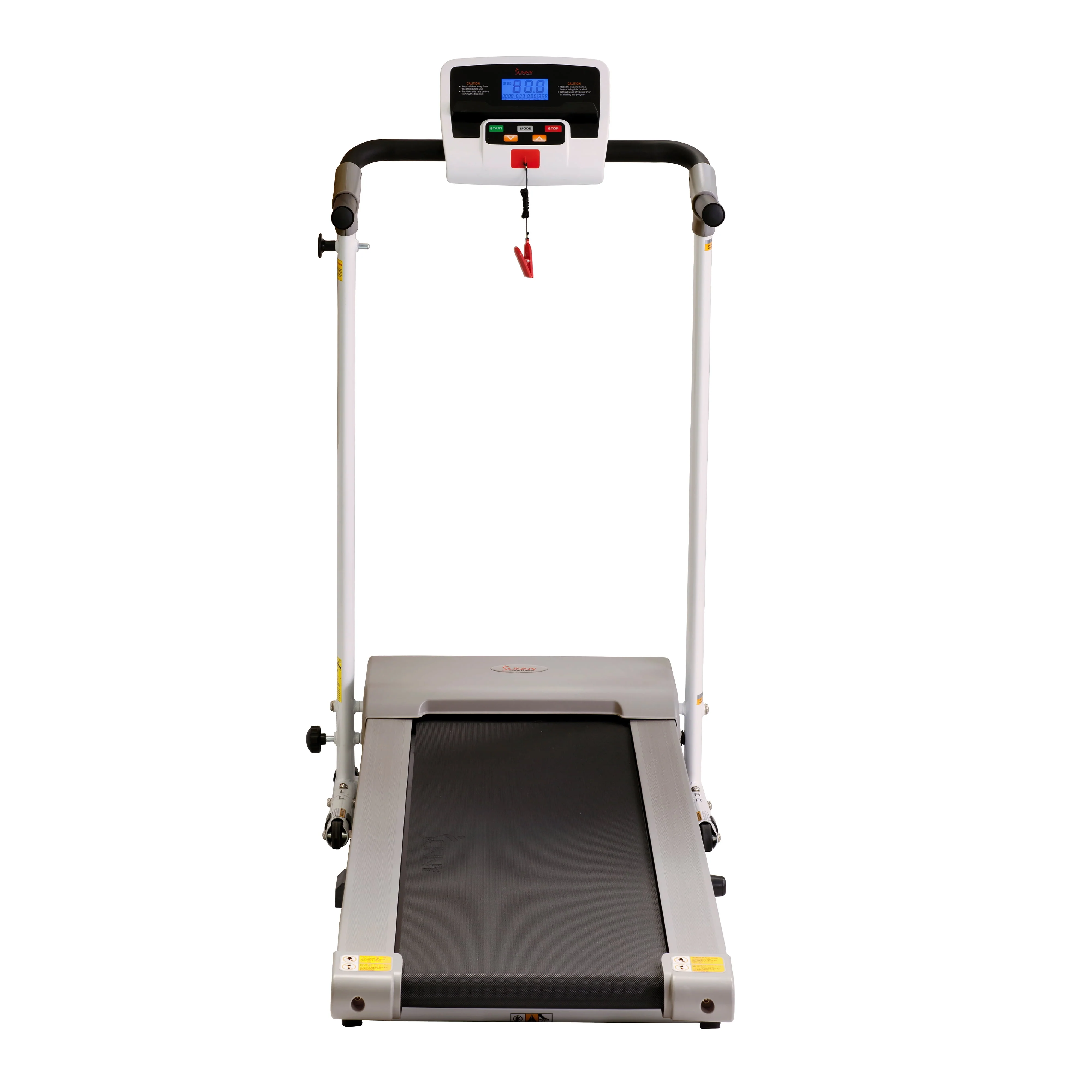 Sunny Health & Fitness Easy Assembly Motorized Treadmill for Walking, Running, Home Gym Workout Exercise, Foldable, SF-T7610