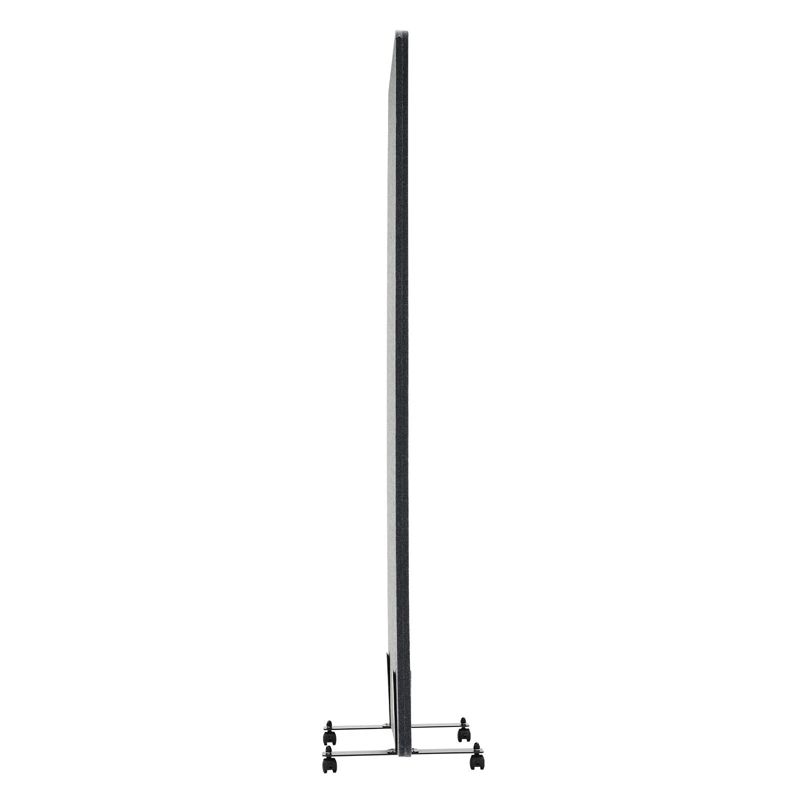 Miumaeov Freestanding Office Partition Noise Reducing Acoustic Room Wall Divider Privacy Screen with Lockable Wheels Temporary Room Separator W24" X H66
