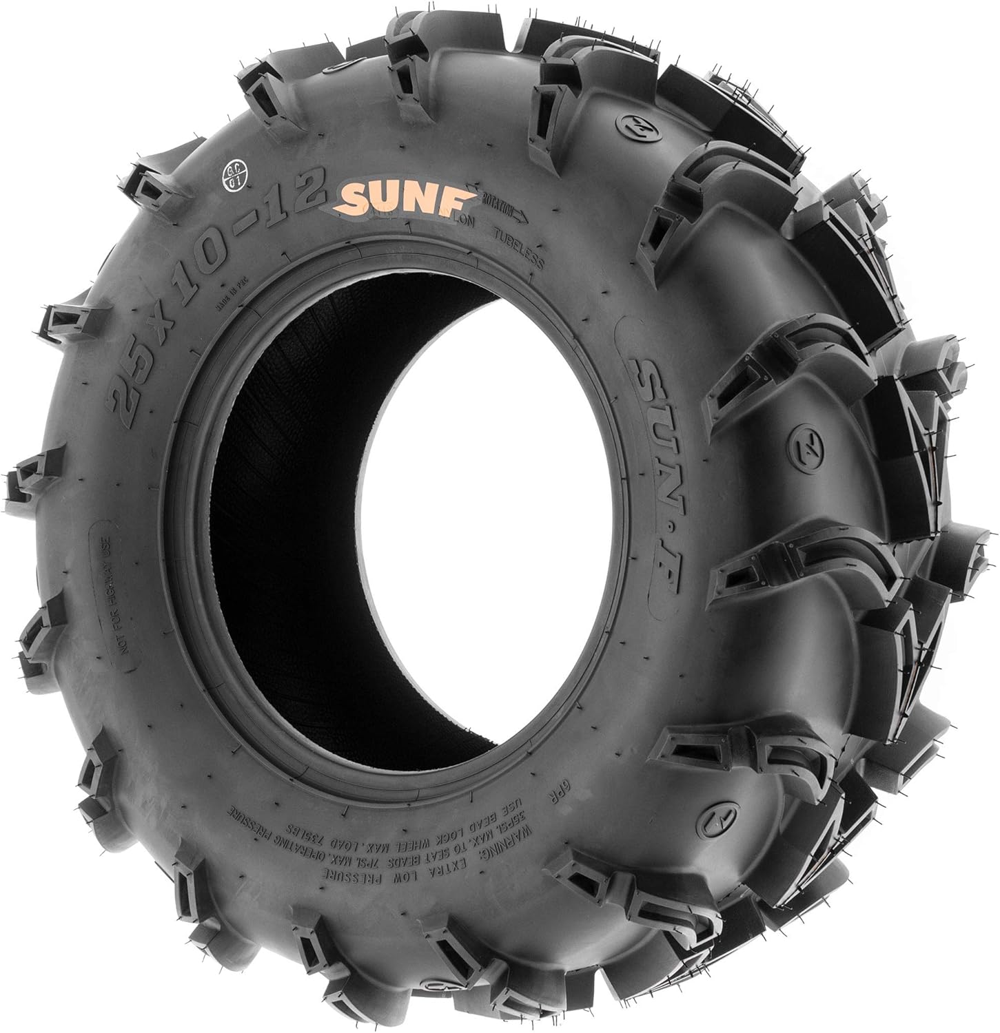 SunF A050 AT Mud & Trail 27x12-12 ATV UTV Tires, 6PR, Tubeless