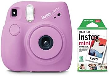 Fujifilm Instax Mini 7+ Camera Purple with + 1 Single Pack Film
