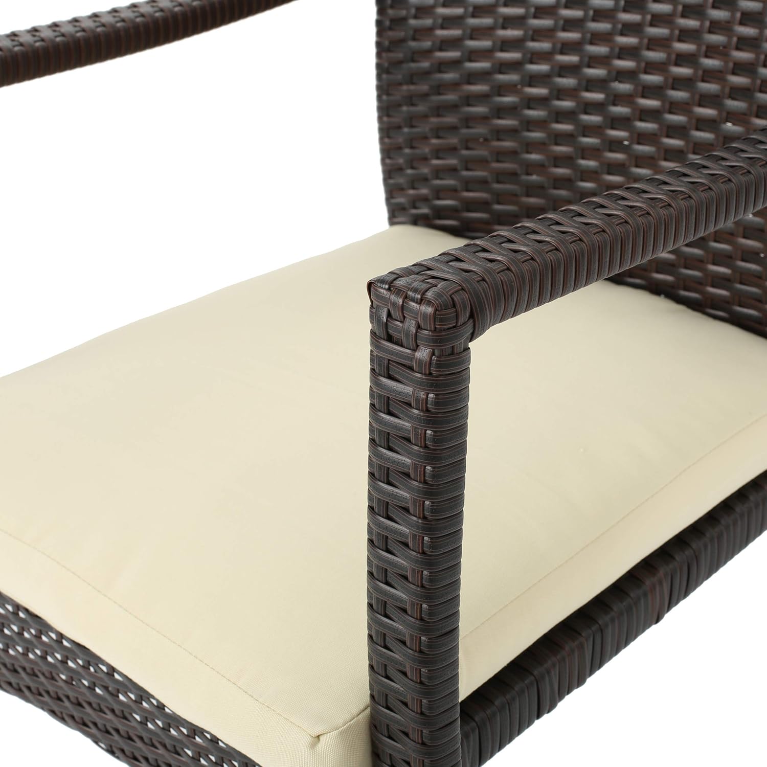 Christopher Knight Home Corsica Outdoor Wicker Dining Chairs, 2-Pcs Set, Multibrown
