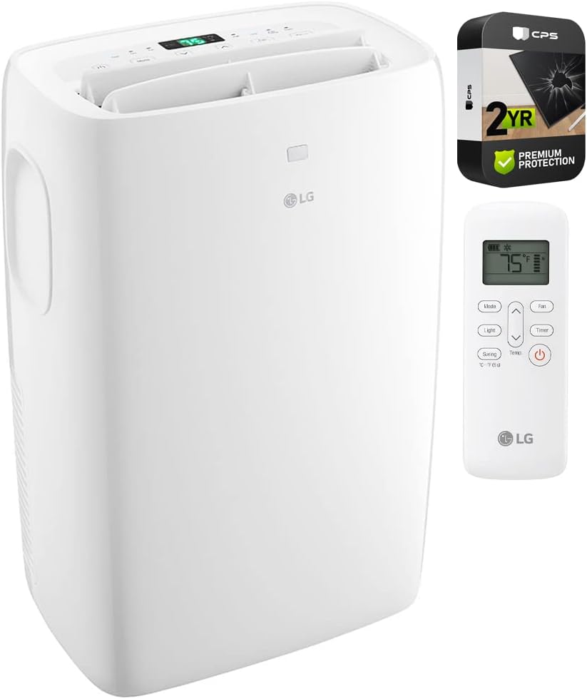 LG LP0721WSR 7,000 BTU Portable Air Conditioner and Dehumidifier (Renewed) Bundle with 2 YR CPS Enhanced Protection Pack