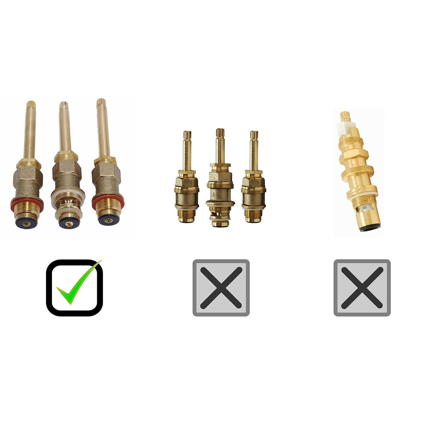 Plumb USA Trim Kit for 3 handle Shower Valve Fit Price Pfister Compression Stem Shower - Shop Hardware Tools Online Store