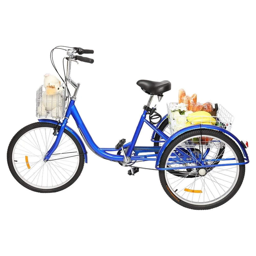 Ktaxon Adult Tricycle, with 26" Wheels, Blue - Curated Treasures Market