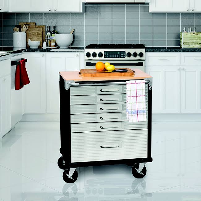 UltraHD Uhd20144B Rolling Cabinet, UltraHD 6-drawer, Satin
