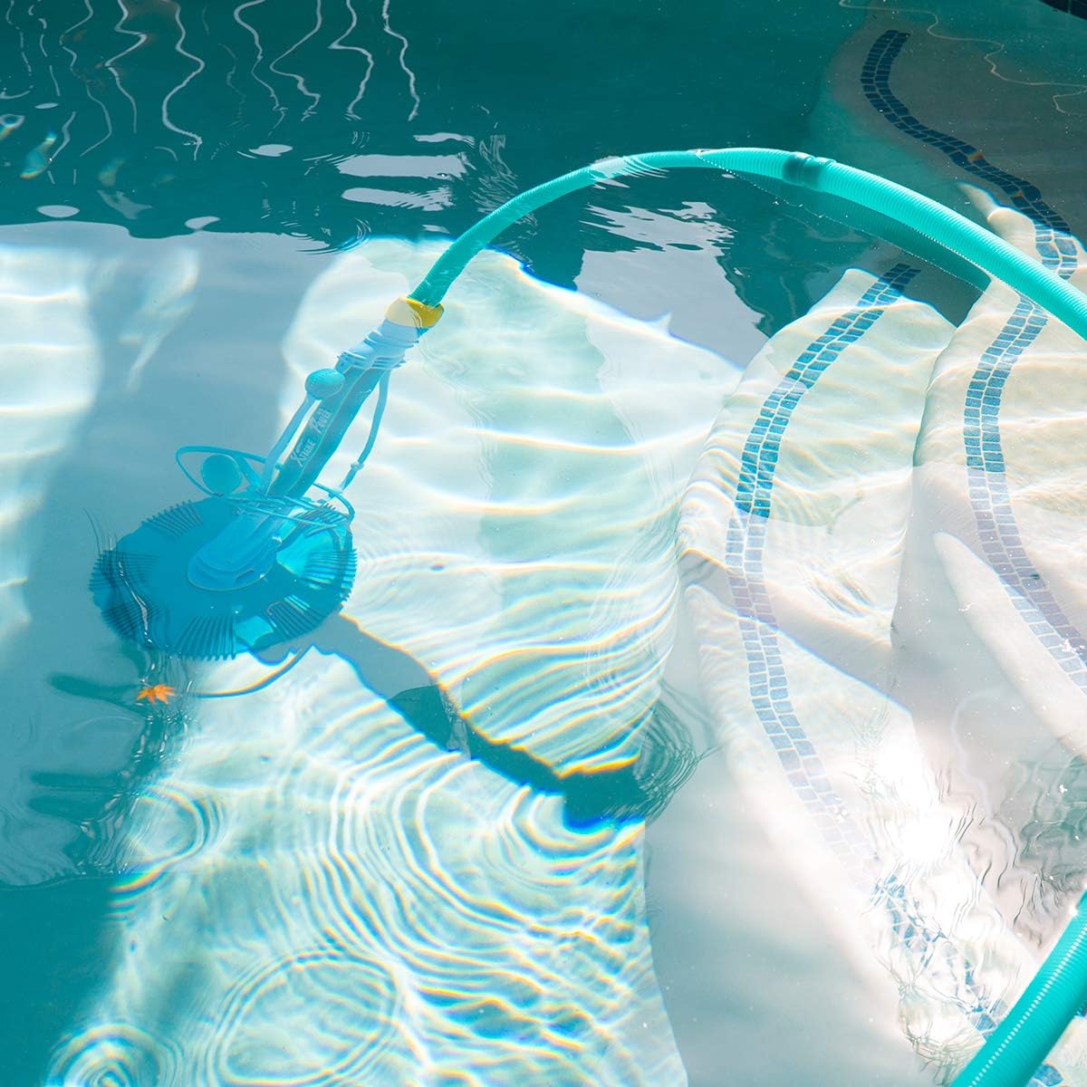 XtremepowerUS (Green in/Above Ground Automatic Swimming Pool Cleaner Hover Vacuum Generic Kreepy Krauly + 5 Way Pool Testing Kit