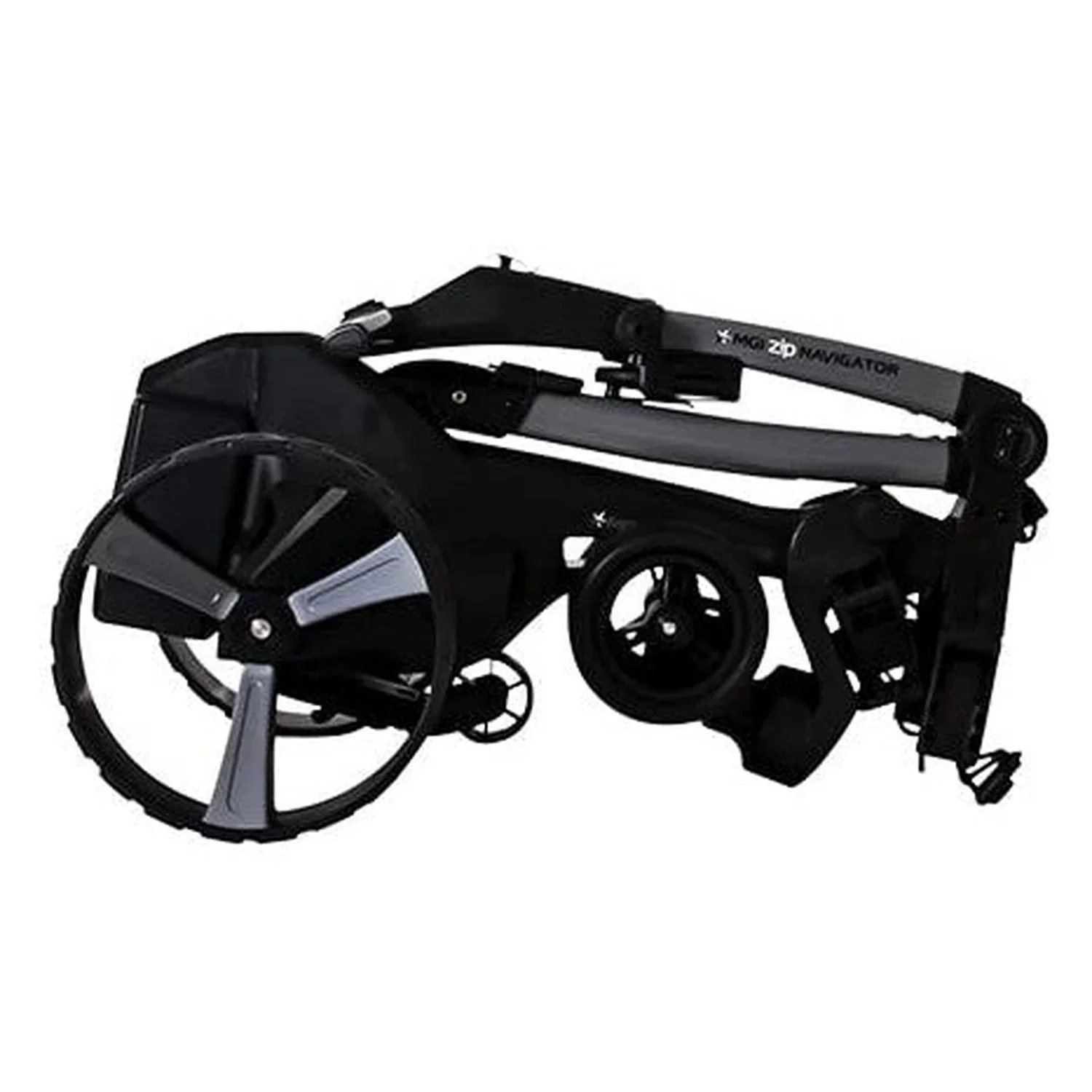 MGI Zip Navigator Electric Golf Cart - 36 Hole Lithium Battery - Remote Control - Accessories Included (Drink Holder, Umbrella Holder, Rear Wheel Covers, Multi-Purpose Clip  GPS Phone Holder) - Curated Treasures Market