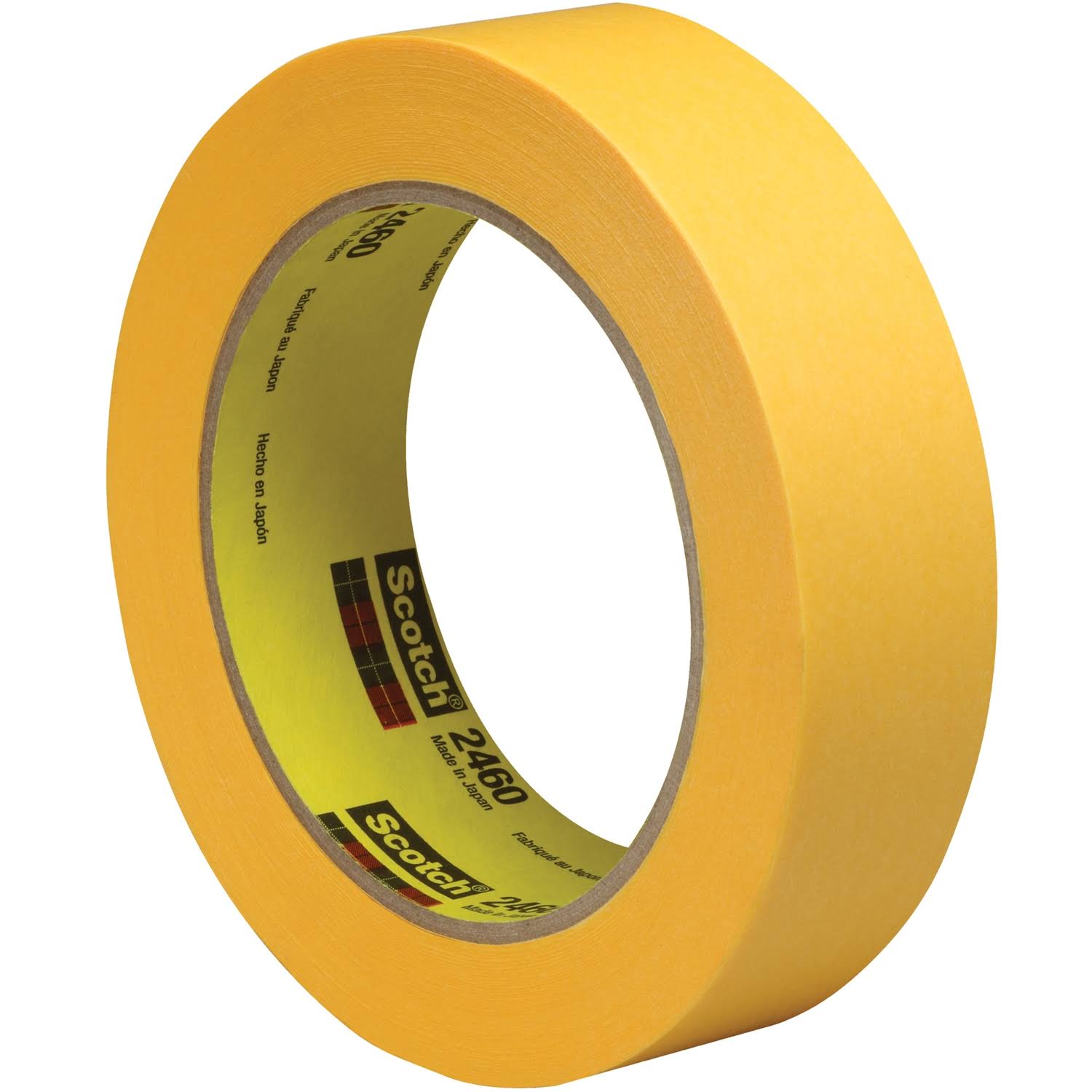 3M 2460 Flatback Tape, 1x22 x 60 yds., Gold, 36/Case T9452460