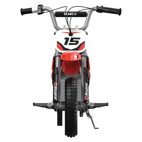 Razor MX400 Dirt Rocket Kids Electric Motocross Bike, 14 Mph, 60 Min Runtime, Ages 8+, Red