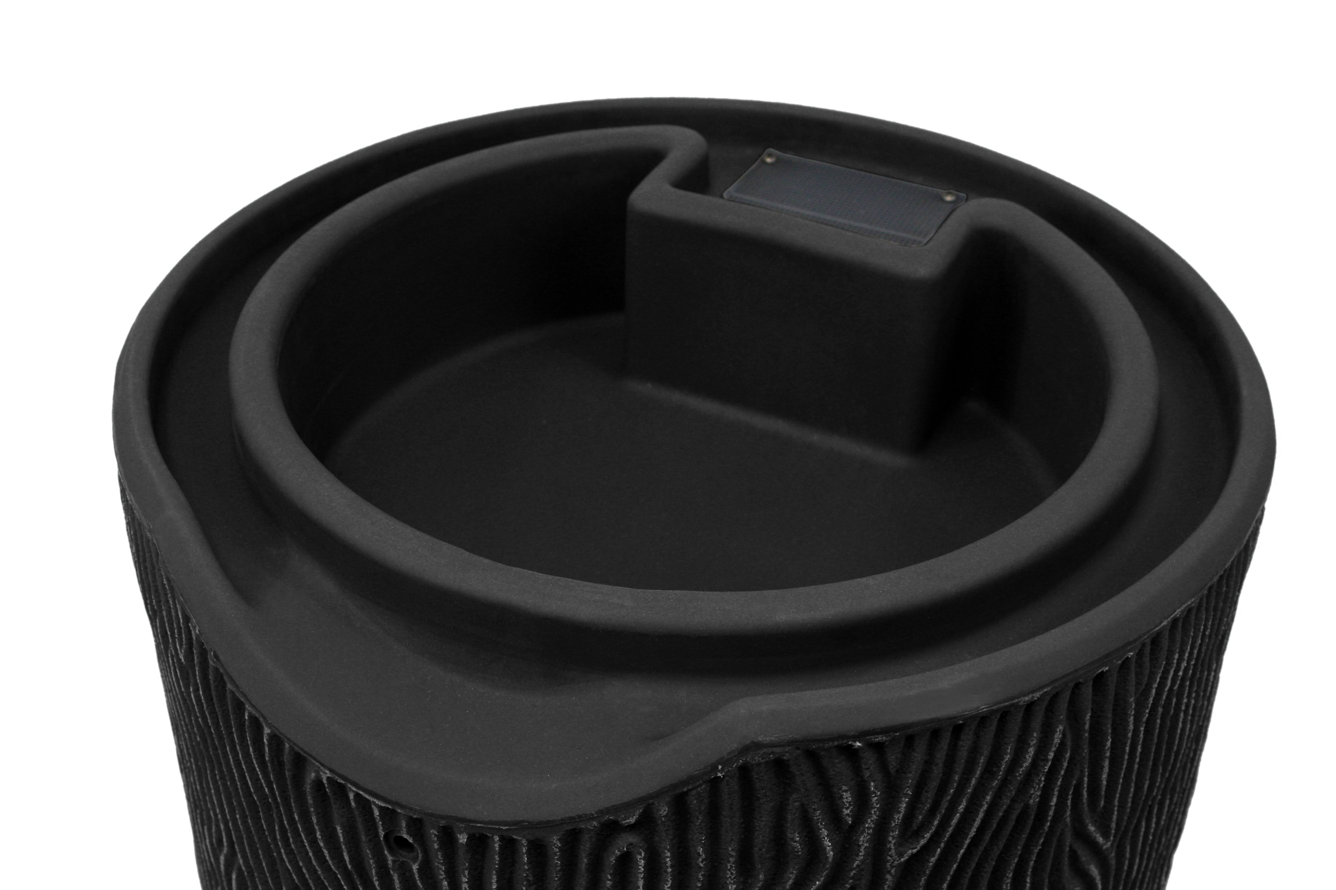 Good Ideas Impressions Bark 50 Gallon Rain Saver Barrel - Khaki