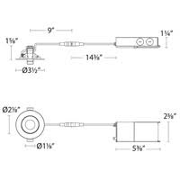 WAC Lighting R2ERAR-W930-24 Pack of (24) Lotos 2 inch LED Adjustable Canless Downlight - White