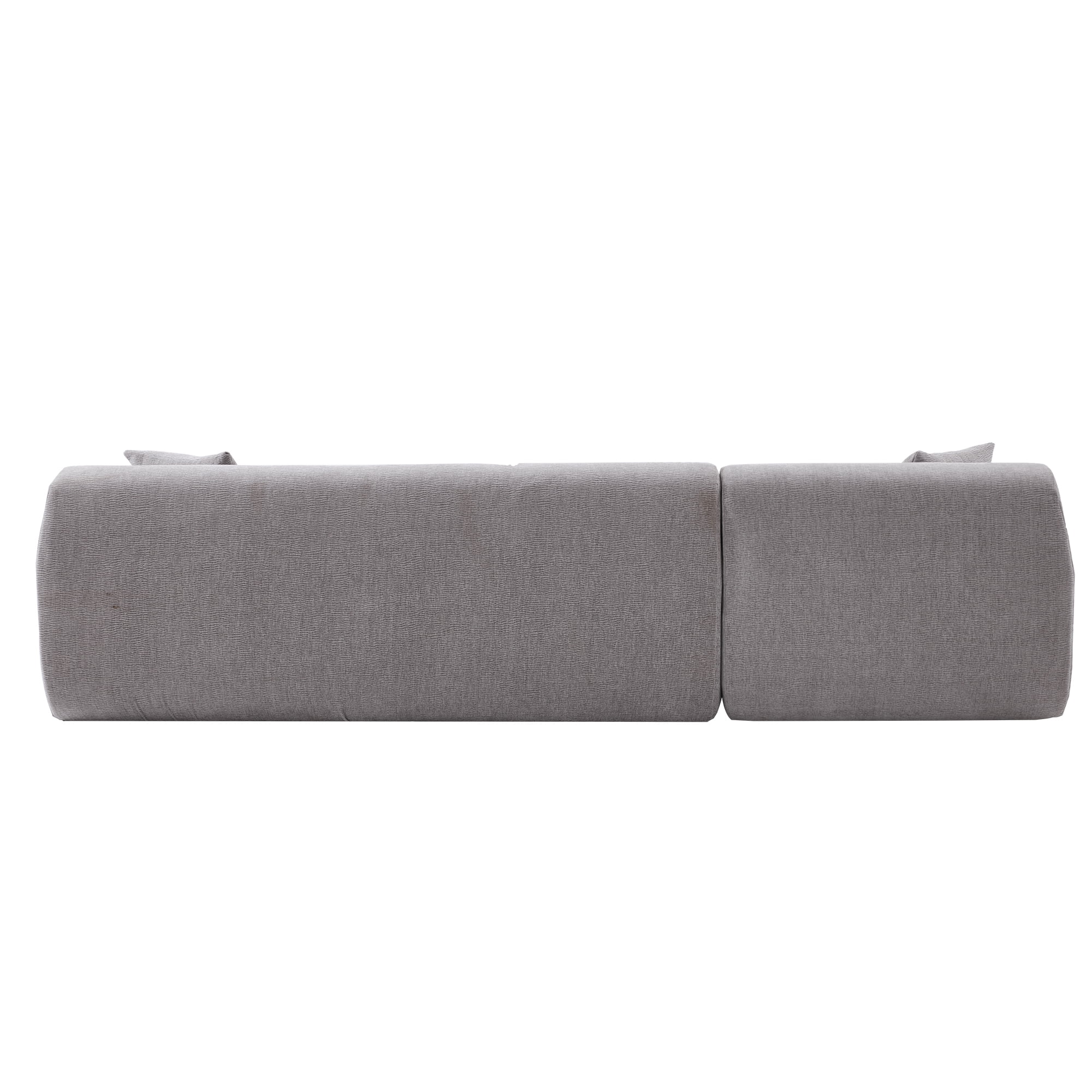Dawn Whisper Modern Large L-Shape Modular Sectional Sofa for Living Room,  Bedroom, Salon, 2 Piece Free Combination, Simplified Style in Gray