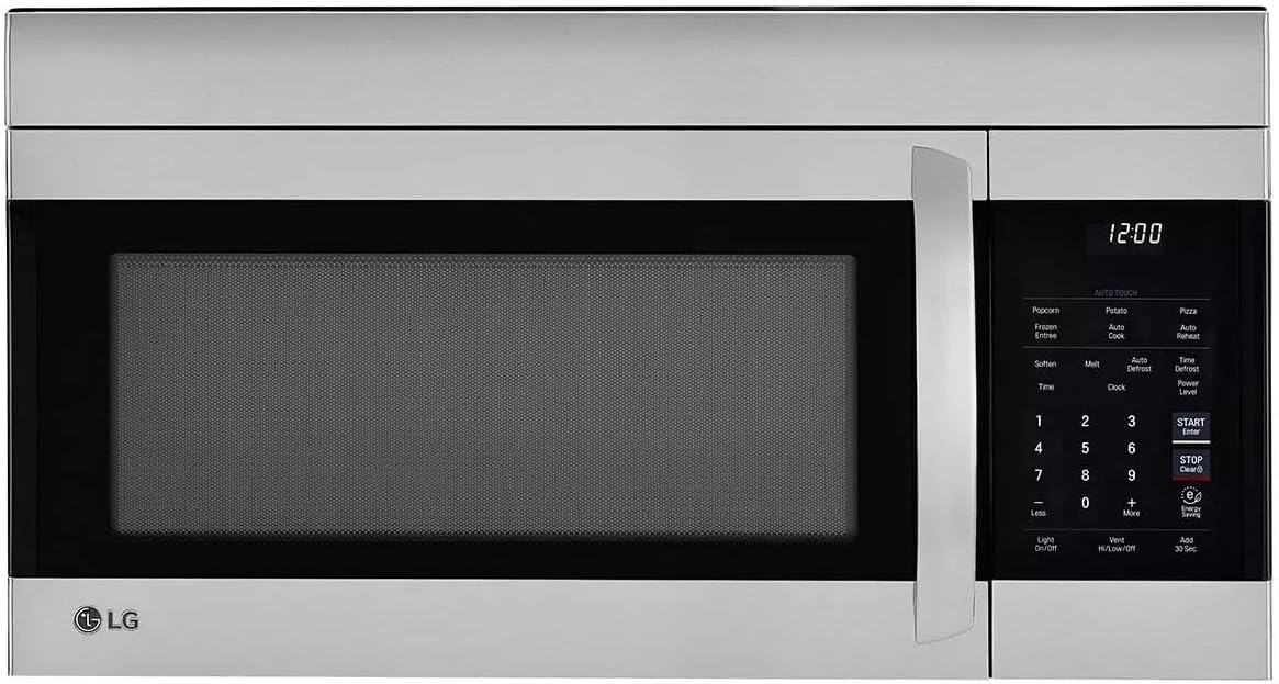 LG 1.7 Cubic Feet Over-the-Range Microwave Oven with EasyClean Interiors and One Touch Settings (Stainless Steel)