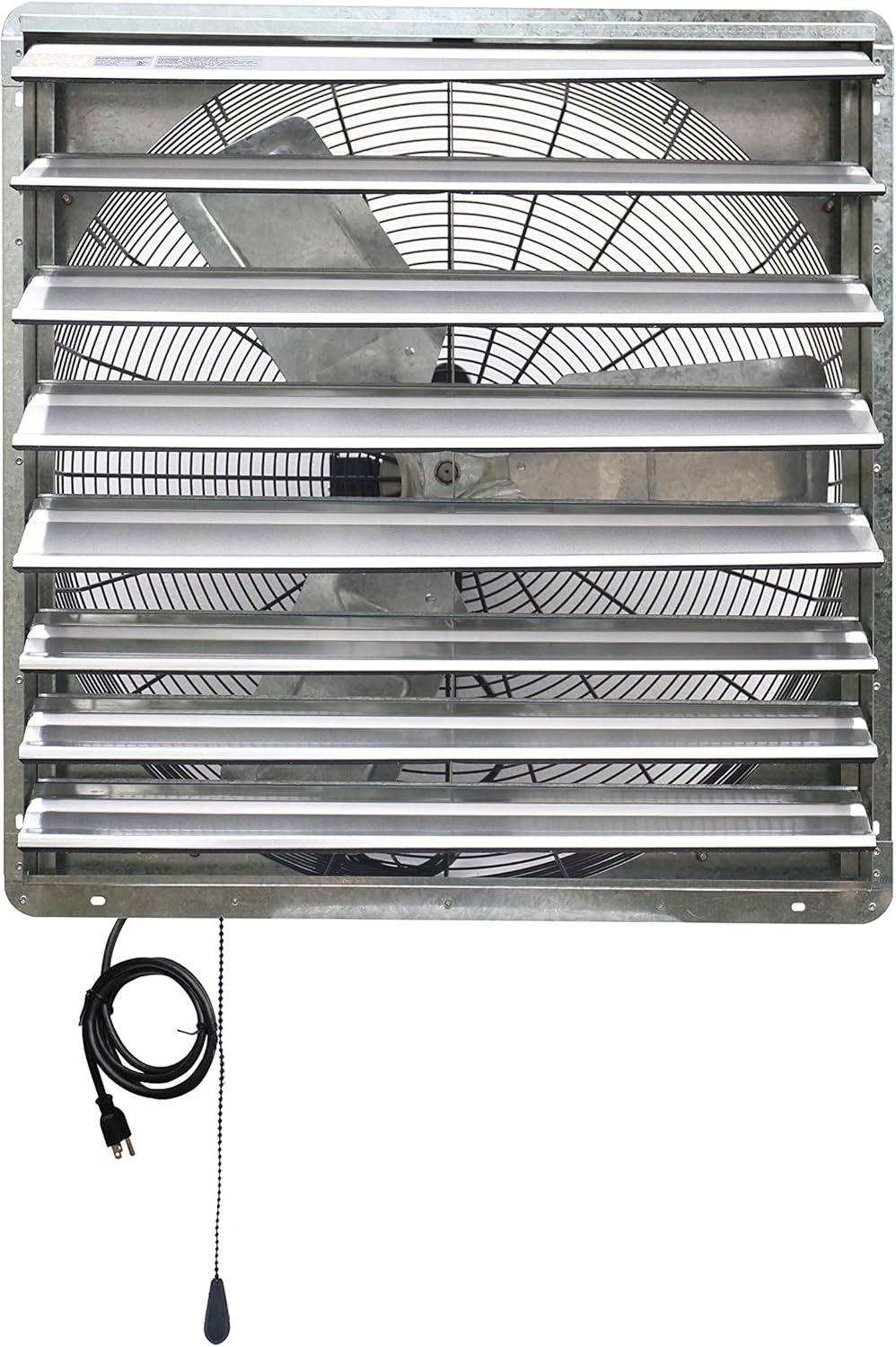 iLiving 30" & 36" Wall Mounted Shutter Exhaust Fans - Thermostat Control & Single Speed - Ventilation For Home Attic, Shed, Garage - 5088 & 6128 CFM