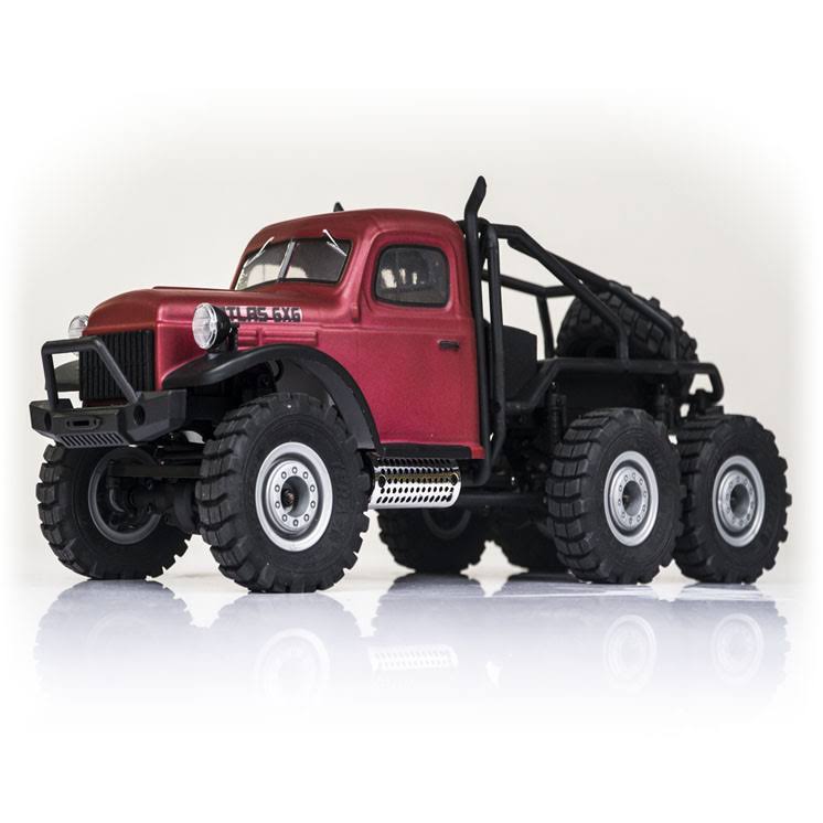 FMS 1/18 Atlas 6x6 RTR Crawler, Red FMMROC002T1