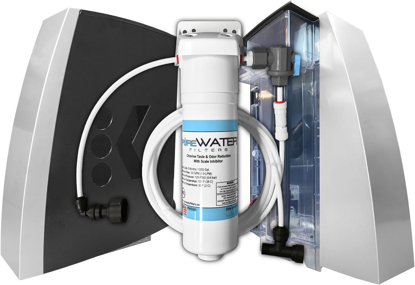 All-in-one Direct Water Line Plumb and Filter Kit Compatible With Keurig Commercial Brewers Models B150, K150, B155, K155 by PureWater Filters