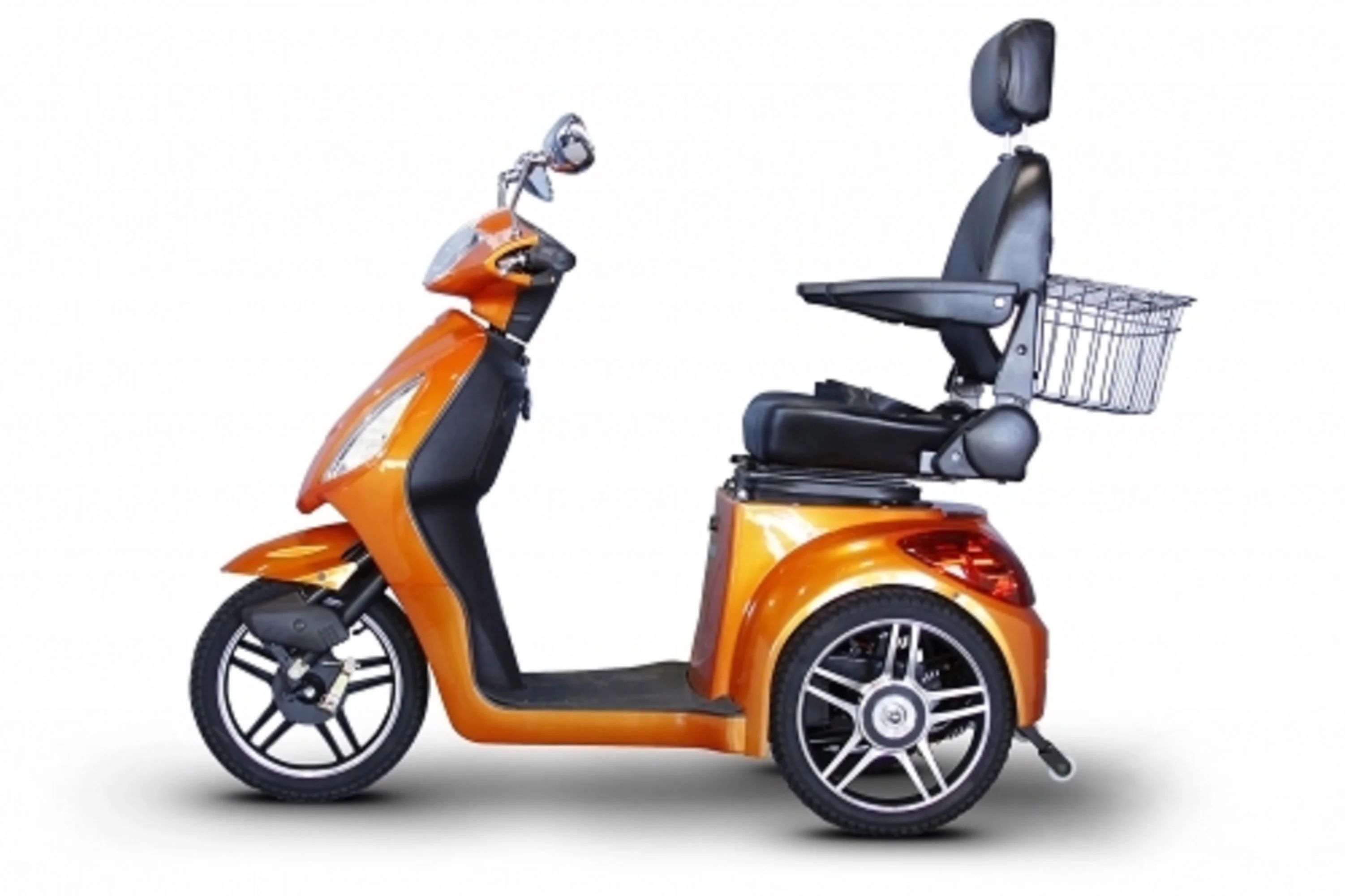 E-Wheels - EW-36 Elite Scooter w/ Electromagnetic Brakes - 3-Wheel - Orange - PHILLIPS POWER PACKAGE TM - $500 VALUE
