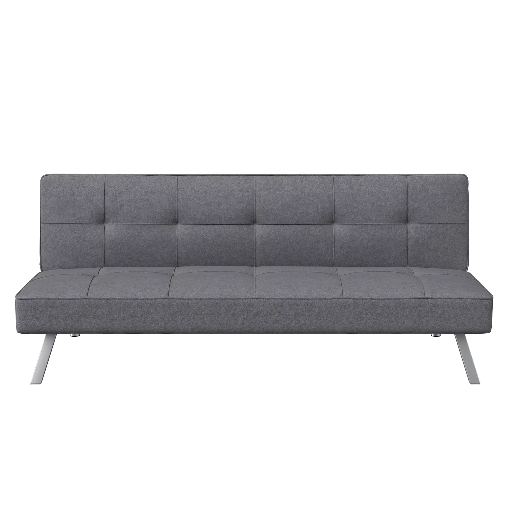 Serta Chelsea Modern Futon, Charcoal Gray Fabric