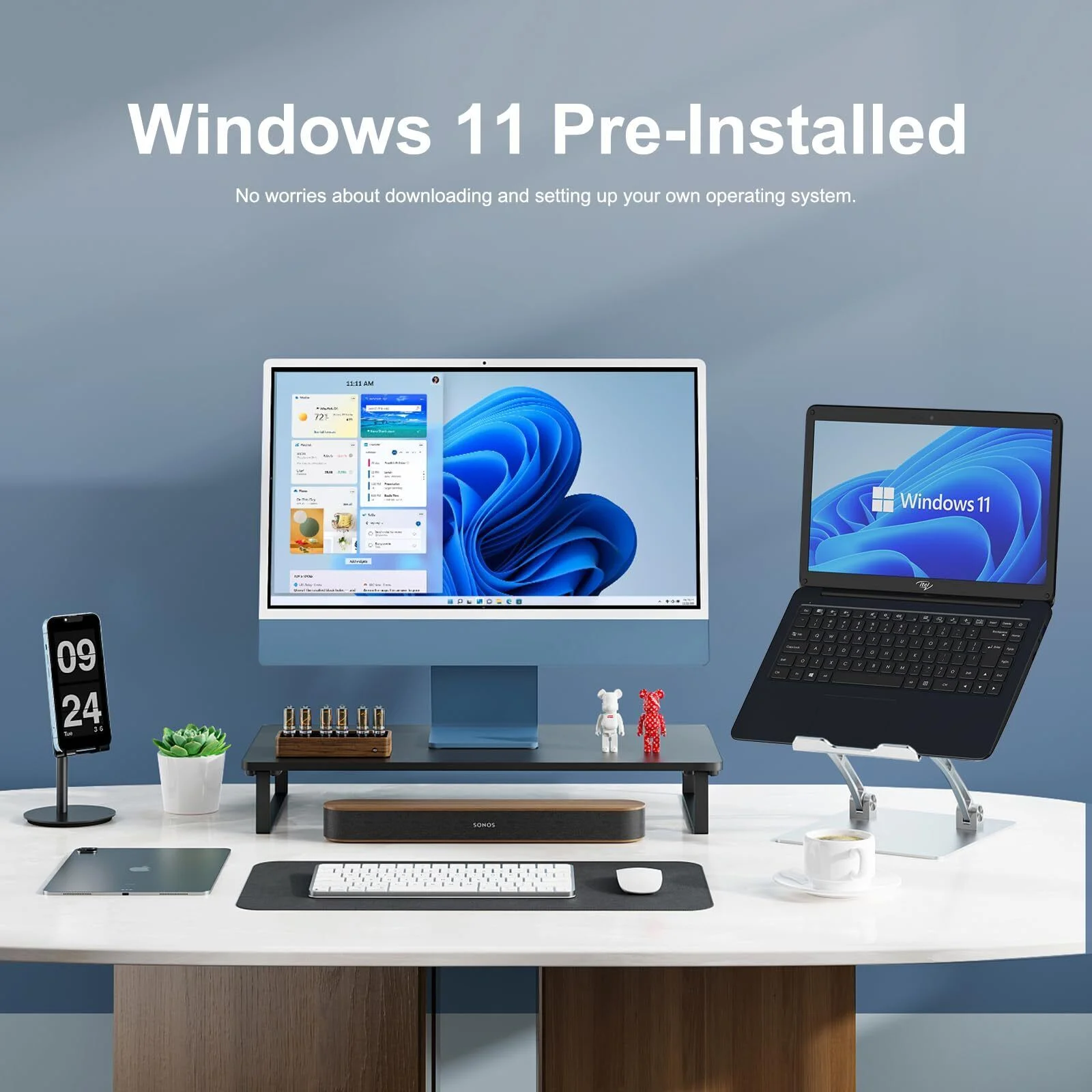 LETSUNG 14" Laptop Intel Celeron N4020 Processor up to 2.6GHz Windows 11 8GB RAM 256GB SSD