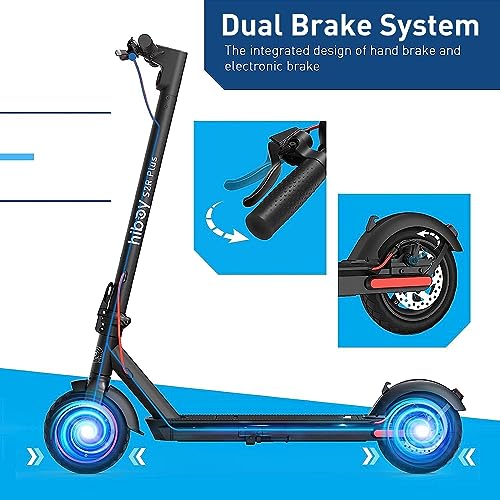 Hiboy S2 Series Electric Scooter, 8.5"-12" Tires, Up to 17-38 Miles Range, 350W/500W Powerful Motor & 19/23 MPH Portable Folding Commuting Electric Scooter for Adults with Double Braking System