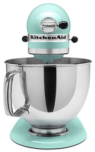 KitchenAid Artisan Series 5 Quart Tilt Head Stand Mixer with Pouring Shield KSM150PS, Removable bowl, Aqua Sky
