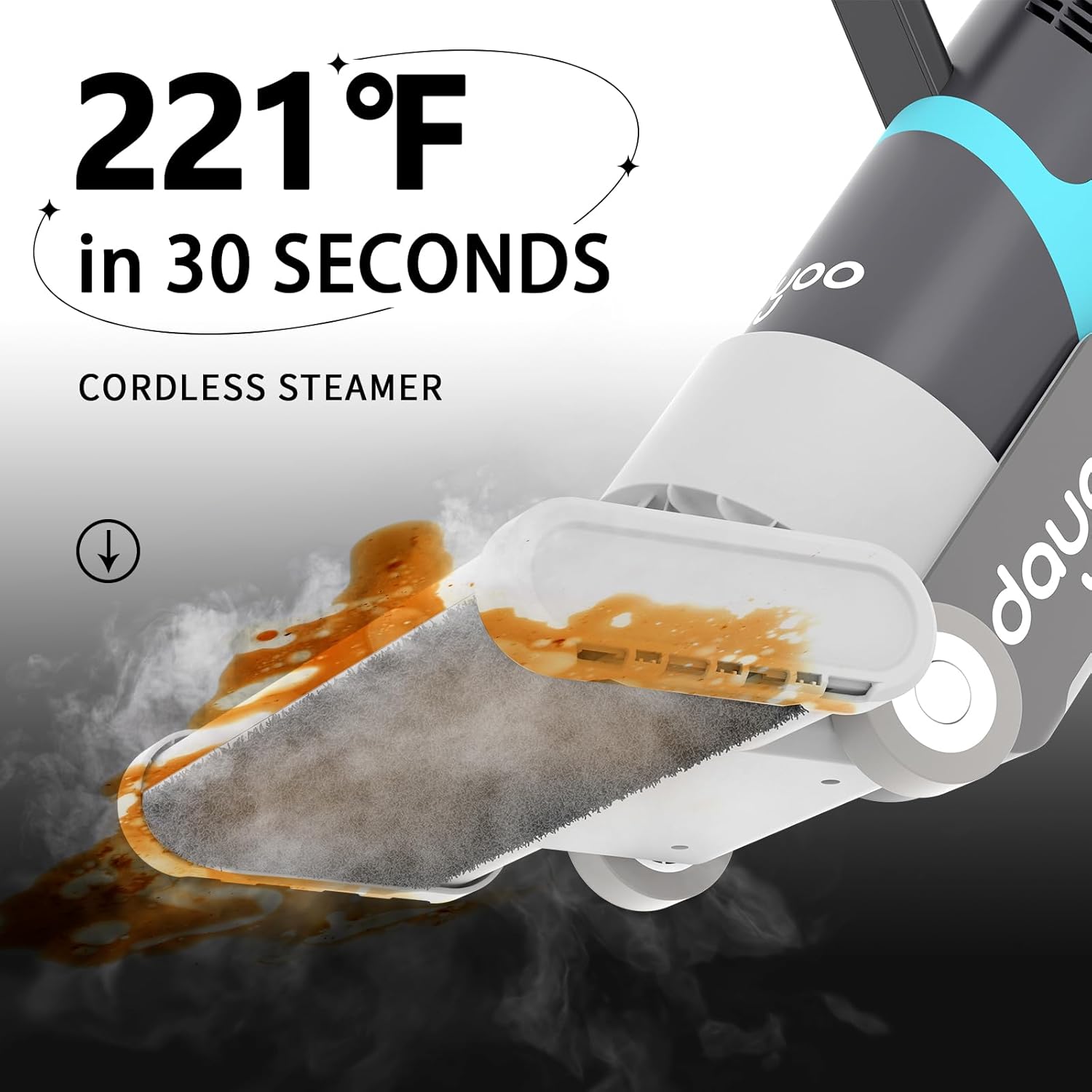 DAYOO Cordless Steam Mop - Multifunctional Steam Cleaner, 19 in 1 Steamer, Whole House Steamer with Food Grade Nozzle for Babies and Pets, 30s Fast Heats Up Powerful Floor Steamer for Home Use.