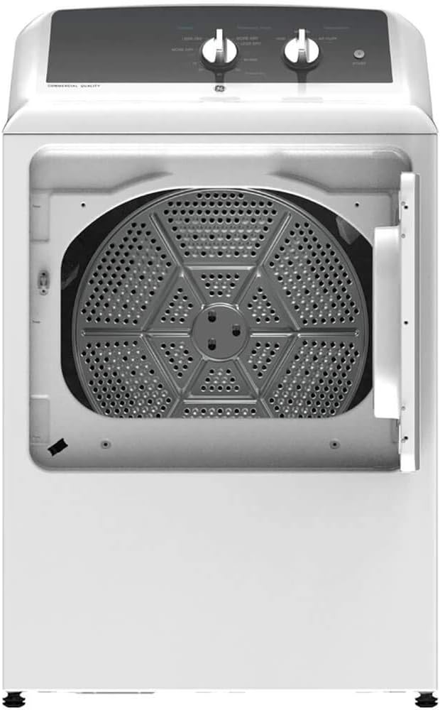GE GTX52EASPWB 6.2 cu. ft. Capacity aluminized alloy drum Electric Dryer