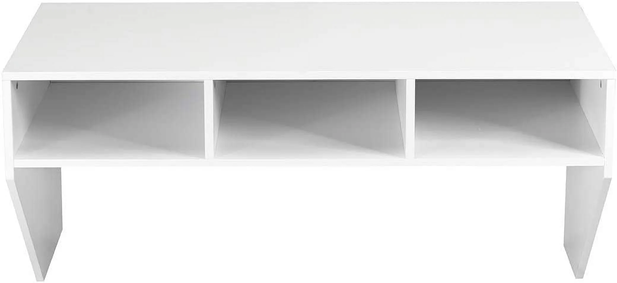 Wall Mounted Desk Floating Computer Desk, Writing Study Table W/3 Storage Shelves, Laptop PC Table for Living Room, Bedroom, Office (Black)